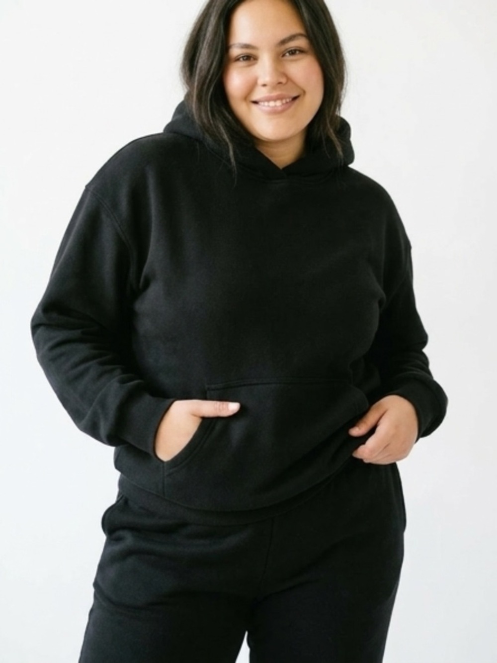 Black Hoodie and Sweatpants